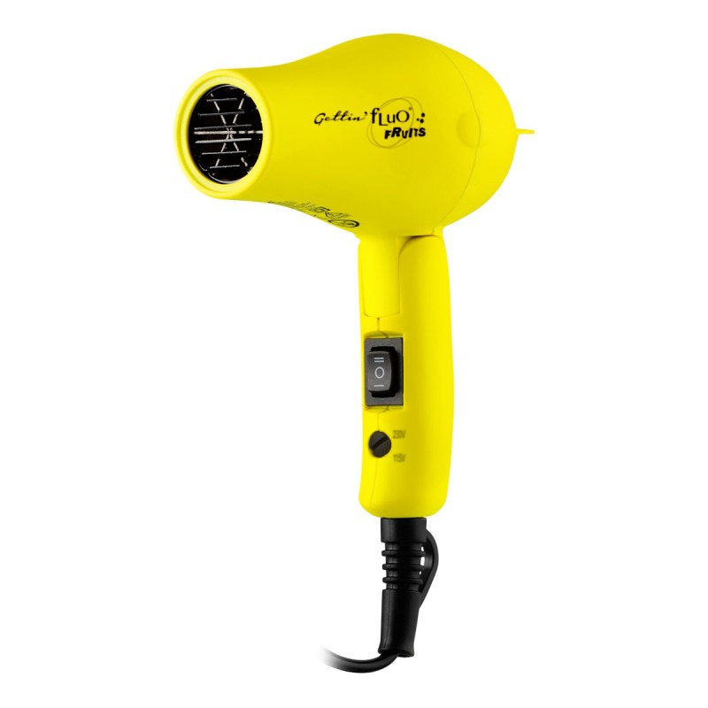 Gettin Fluo Fruits Mini Hair Dryers mini asciugacapelli da viaggio lemon